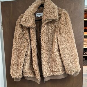 BB Dakota Women's Tan Faux Fur Jacket